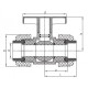 Кран шаровый PP Aquatherm Fusiotherm green pipe