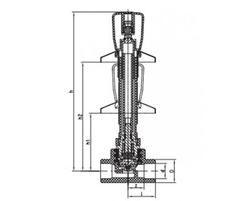 Вентиль под штукатурку Aquatherm Fusiotherm green pipe удлиненный Вентиль под штукатурку Aquatherm Fusiotherm green pipe удлиненный
